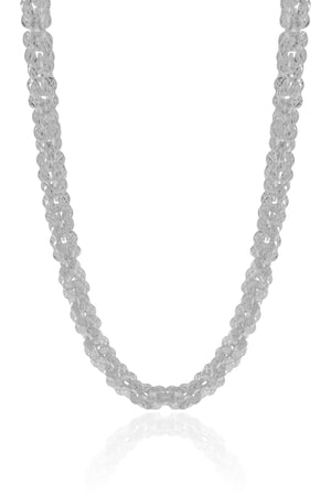 Choker Detalhada 6 mm Ródio Branco