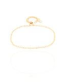 Pulseira Elos Corações Cristal Fecho Gravata Banhado a Ouro 18K