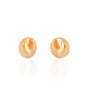 Brinco Argola Click Abaulada Lisa 1.7 cm Banhado a Ouro 18K
