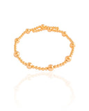 Bracelete Mola Bolas Lisas Banhado a Ouro 18K