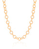 Choker Elos Ovais 6 mm Banhado a Ouro 18K