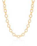 Choker Elos Ovais 6 mm Banhado a Ouro 18K