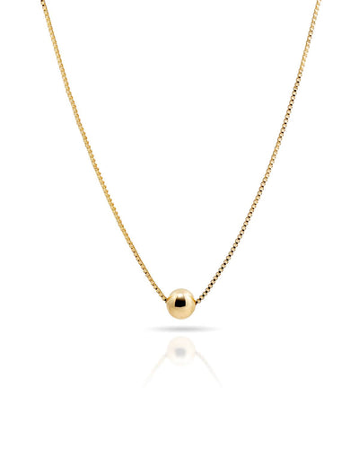 Choker Veneziana Pingente Bolinha Lisa