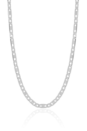 Choker Piastrine Ródio Branco