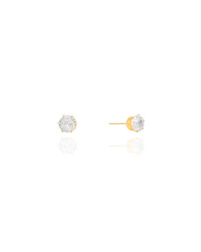 Brinco Ponto de Luz Cristal 6 mm