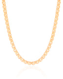 Choker Elos Quadrados 5 mm Banhado a Ouro 18K