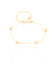 Pulseira Elos Mini Estrelas Banhado a Ouro 18K