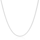 Gargantilha Rabo de Rato 2.5 mm Ródio Branco