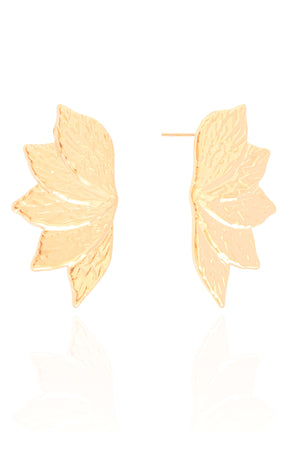 Brinco Argola Detalhada Banhado a Ouro 18k