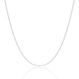 Choker Bolinhas 1.5 mm Ródio Branco