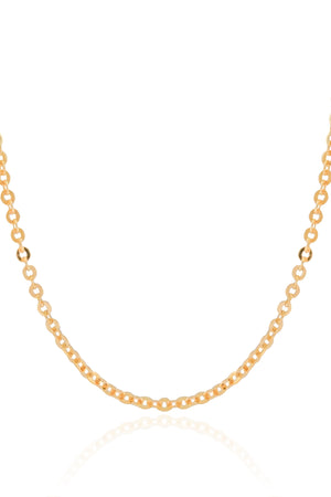 Choker Elos 3 mm Banhado a Ouro 18K