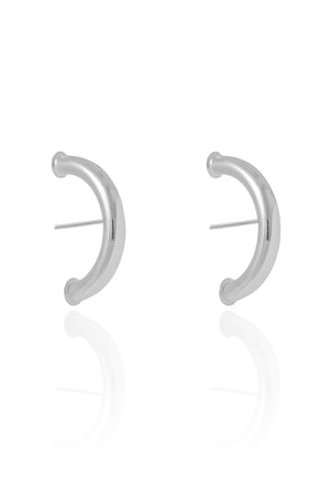 Ear Hook Tubo 4 mm Ródio Branco