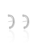 Ear Hook Tubo 4 mm Ródio Branco