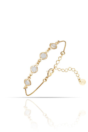 Pulseira Pontos de Luz Facetado Cristal