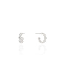 Brinco Argola Cristal 1.4 mm Ródio Branco