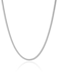 Gargantilha Snake 3 mm Ródio Branco