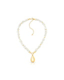 Choker Pérola Barroca Irregular com Pingente Gota