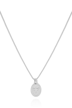 Gargantilha Veneziana Pomba da Paz Ródio Branco - 40 cm