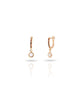 Brinco Argola Click Cravejada Colorida com Ponto de Luz Cristal