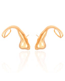 Ear Cuff Orgânico Banhado a Ouro 18K