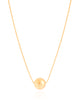 Gargantilha Veneziana Bola Lisa 12 mm Banhado a Ouro 18K - 45 cm