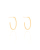 Brinco Argola Oval Fio 2.4 cm Banhado a Ouro 18K