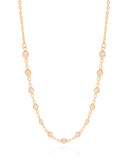 Gargantilha Elos Pontos de Luz Cristal Banhado a Ouro 18K - 50 cm