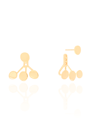 Ear Jacket Pontos Ovais Lisos 2.0 cm