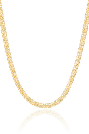 Gargantilha Grumet Dupla Banhado a Ouro 18K