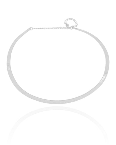 Aro Liso 5 mm Ródio Branco - 35 cm