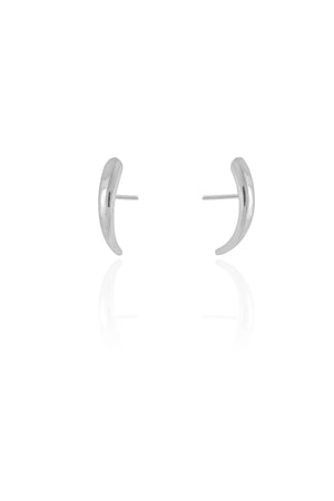 Ear Hook Liso Ródio Branco