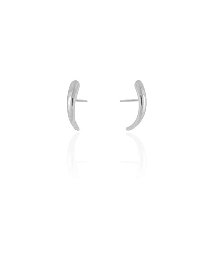 Ear Hook Liso Ródio Branco