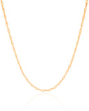 Choker Elos Grampo Banhado a Ouro 18K