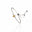 Pulseira Tennis Riviera Cristal Ajustável com Pingente Gota Citrino Cravejada Cristal