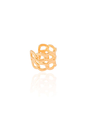 Piercing Grumet Duplo Banhado a Ouro 18K