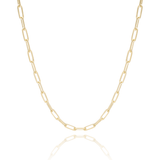 Choker Elos 3x9 mm Banhado a Ouro 18K