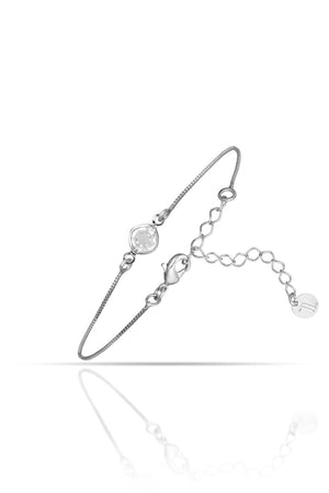 Pulseira Ponto de Luz Facetado Cristal