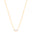 Gargantilha Elos Pingente Gotas Cristal Banhado a Ouro 18K - 40 cm