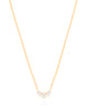 Gargantilha Elos Pingente Gotas Cristal Banhado a Ouro 18K - 40 cm
