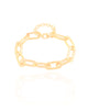 Pulseira Elos Ovais 8 mm Banhado a Ouro 18K