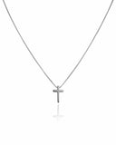 Colar Veneziana Pingente Cruz Lisa - 40 cm