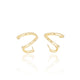 Ear Cuff Liso Banhado a Ouro 18K