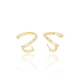 Ear Cuff Liso Banhado a Ouro 18K