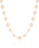 Choker Pérolas Achatadas 8 mm Banhado a Ouro 18K