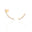 Brinco Ear Cuff Cristal Banhado a Ouro 18K