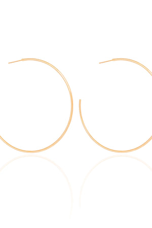 Brinco Argola Fio 6.0 cm Banhado a Ouro 18K