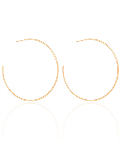 Brinco Argola Fio 6 cm Banhado a Ouro 18K