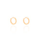 Brinco Argola Click Bolinhas 1.3 cm Banhado a Ouro 18K