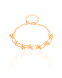 Pulseira Elos Nó Banhado a Ouro 18K