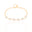Pulseira Quadrados Cristais Banhado a Ouro 18K